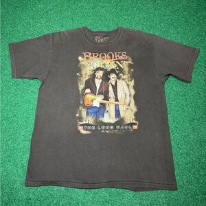 Brooks & Dunn Country Western Vintage Y2K Concert Tour Tee Large Music T Shirt